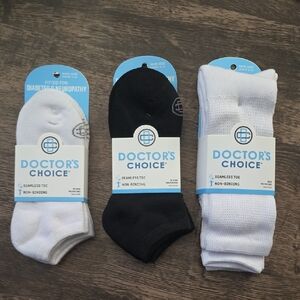 DOCTOR'S CHOICE 6 Pairs Diabetes Neuropathy Seamless Socks Womens Sz  6-10‎ New